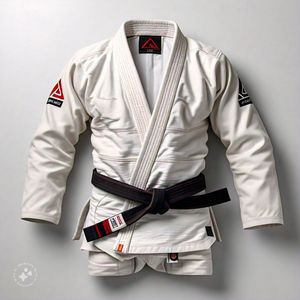 Parches bordados personalizables de algodón 100% Unisex Brazilian Jiu Jitsu Gi Rashguard con forro, ropa de artes marciales que incluye BJJ para - Product Image 4