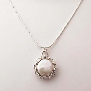 Collar de Perlas de Agua Dulce de Plata de Ley 925 Navya Craft, Regalo para Mujer en Aniversario, Cumpleaños, Navidad, Día de San Valentín - Product Image 2