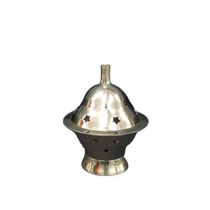 กระถางธูปไม้จันทน์,ดีไซน์ใหม่ใช้ตกแต่งบ้านงานฝีมือทำจากโลหะแบบเรียบง่ายเตาเผาไม้หอม - Product Image 1