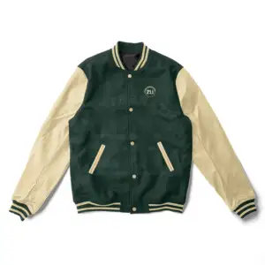 Uni-Jacken Letterman-Jacken Umdrehen Schulter Baseball College-Jacke Pakistan Herstellungs preis mit echtem Leder