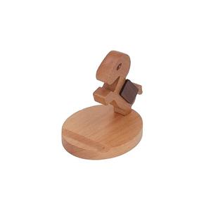 Prix de gros Meilleure qualité ronde Support mobile pour table et bureau Fer et bois Choix de l'acheteur Qualité du bois - Product Image 2
