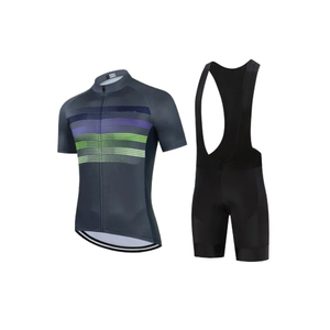 Uniformes de Ciclismo Personalizados de Primera Calidad, Conjunto Corto Transpirable de Secado Rápido para Hombre con Logotipo Personalizado y Tela de Spandex/Poliéster - Product Image 4