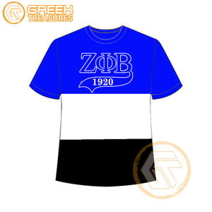 Venta al por mayor personalizada Zeta Phi Beta mujeres camiseta hermandad ropa algodón camisetas más finas mujeres fraternidad prendas - Product Image 6