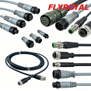Maßgefertigter IP67 Rundsteckverbinder-Kabelbaum 2/4/5/6/8/12-polig Industrieller Sensor-Kabelsatz M12 Wasserdichtes Kabel für Automatisierung - Product Image 2