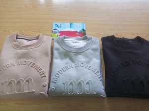 เสื้อกีฬาพิมพ์ลายนูนสำหรับผู้ชายเสื้อถักนิตติ้งสำหรับฤดูหนาวไซส์ใหญ่พิเศษพิมพ์ลายดิจิตอลสไตล์ลำลองออกแบบได้ตามต้องการ - Product Image 3