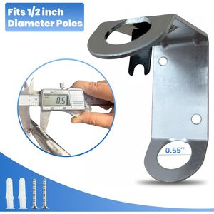 Soportes de Pared en Forma de L para Banderas Pequeñas, Paquete de 6, para Exhibición en Aulas o Escuelas, Marca Topflags - Product Image 3