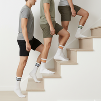 Chaussettes de sport décontractées en coton de bambou de haute qualité et bon marché avec semelle antidérapante, logo et design personnalisés