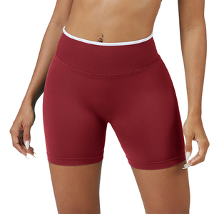 Short de sport compressif sans couture pour femme, taille haute, tissu extensible quadridirectionnel, taille élastique, séchage rapide, effet rehausseur de hanches, idéal <span class=keywords><strong>yoga</strong></span> - Product Image 2