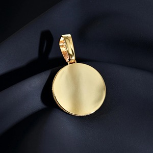 <b>Top</b> Trending VVS Moissanite Diamond Iced Out Hip Hop Pendant Necklace With Gold Plated 925 Silver with Round Design Jewelry - Product Image 3