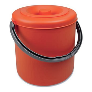 EUREKA Sunset 20265, Cubo de Basura de 25 Litros de Capacidad, con Tapa, para Interiores/Exteriores, Cubo de Almacenamiento para Oficina, de Metal y Plástico, Forma Cilíndrica - Product Image 2