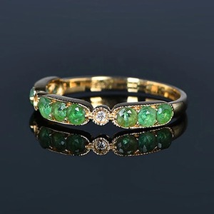 Emerald Cut 925 Sterling Silver or Gold Plated Emerald Engagement Handmade <b>Ring</b> for Women <b>Indian</b> Weddings Wholesale Fine Jewelry - Product Image 5
