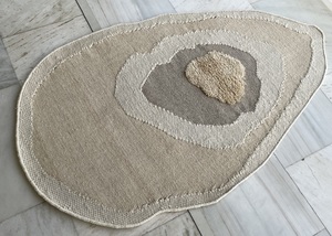 Alfombra de lana anudada a mano de diseñador moderno, forma abstracta, tejido plano, precio directo de fábrica, juego de alfombras para puerta de interiores del hogar - Product Image 4