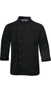 Chaqueta de Chef Profesional Unisex para Cocina, Mangas Largas, Sarga, Colores Personalizados, Uniforme de Servicio de Alimentos para Hombres y Mujeres - Product Image 3