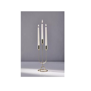 Pot à bougie en métal en acier inoxydable au design moderne avec couvercle, magnifique pot à bougie pour la décoration à la maison, les dîners - Product Image 3