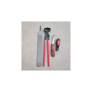 Kit de toilettage de sabot d'outil de maréchal professionnel 8 pièces nettoyage cheval coupe extracteur d'ongles pince Instrument chirurgical conception personnalisée - Product Image 3