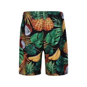 Pantaloni da spiaggia da uomo stampati a sublimazione di calore con motivo personalizzato di fabbrica pantaloncini da uomo all'ingrosso pantaloncini da bagno da uomo rinfrescanti da surf