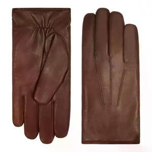 Wholesale Custom Logo High Quality Sheepskin Leather Waterproof Non-Slip Full Finger Winter Outdoor Warm <b>Gloves</b> Plain <b>Wool</b> - Product Image 2