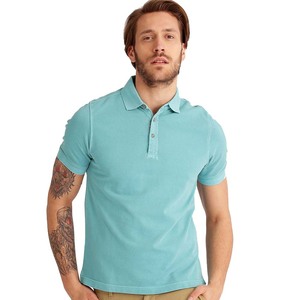 Chemise à manches courtes à motif uni pour hommes Séchage rapide et évacuation de l'humidité Polyester/coton Marque privée personnalisée de qualité supérieure - Product Image 2