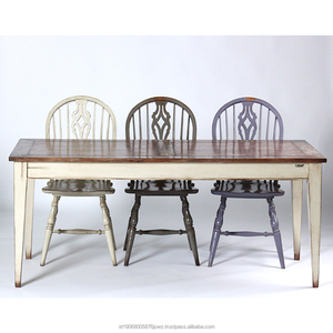 Esthétique Vintage Indonésie Design No. 7110 Table à manger en bois d'acajou Mobilier classique pour la maison Hôtels Villas Traditionnel - Product Image 5