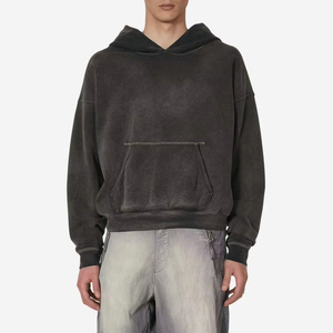 2025 Wholesale Pullover Heavyweight 100% Cotton Men Custom Embroidery Logo 500 Gsm Blank French <b>Terry</b> Oversized <b>Bulk</b> Hoodies - Product Image 1