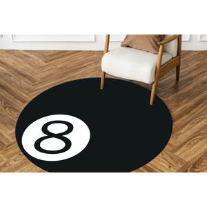 Alfombra de 8 Bolas, Alfombra Redonda, Alfombras de Bolas, Alfombras Modernas, Alfombra Clásica, Alfombra de Chenilla - Product Image 4