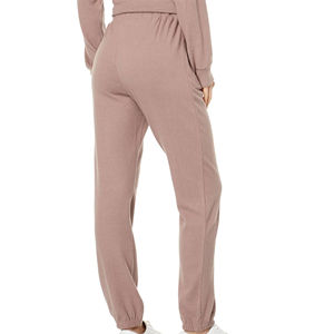 กางเกงสเวตเตอร์ผ้าฝ้าย100% สำหรับผู้หญิงกางเกงเอวสูงปานกลางแบบมีเชือกผูกเอวแนวสตรีทปรับแต่งโลโก้ได้ตามต้องการระบายอากาศได้ดี - Product Image 4