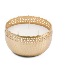 Prix le plus bas fer métal en relief diamant conception bougeoir rond pot de cire pot de bougie pour éclairer la décoration de la maison et du mariage - Product Image 4