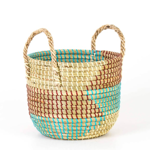 Cesta de Mimbre Redonda Natural y Elegante a Precio Económico para Plantas de Interior y Exterior, Decoración del Hogar y Jardín, desde Vietnam - Product Image 4