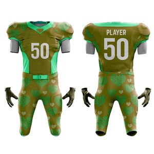 Ensemble d'uniformes personnalisés avec impression par sublimation Tops de football américain Maillot de football américain pour hommes - Product Image 1