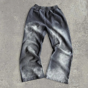 Pantalons de survêtement délavés à l'acide Pantalons de survêtement délavés au soleil 100% de coton Pantalons de survêtement pour hommes du Pakistan - Product Image 3