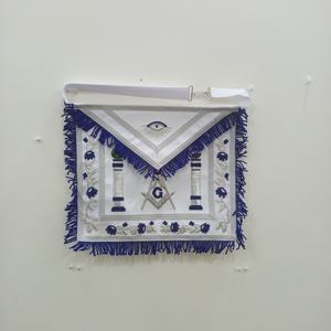 Masonic <b>Apron</b> Master Mason <b>Apron</b> White Masonic Regalia - Product Image 1