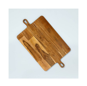 100% planche à découper en bois de manguier naturel forme rectangulaire avec crochet suspendu conception planche à découper en bois nouveau look - Product Image 5