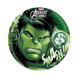 Assiettes jetables Hulk 23 cm 8 pièces Avengers Assemble pour fête - Product Image 2