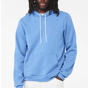 Bella + Canvas Sudadera con capucha para hombre Premium Cotton Light Fleece Manga larga Color Borgoña Regular Fit Private Label Sudadera con capucha Sudaderas - Product Image 6