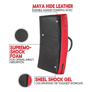 Protectores de patada de alta calidad Entrenamiento Fitness Entrenamientos Heavy Kick Shield Hecho a medida Cuero curvo Superventas Kick Shields - Product Image 4