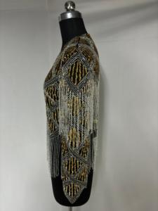 Juliette ชุดเดรสผ้าไหมปักด้วยมือคอวี, ชุดเดรสแขนกุดผ้าถัก - Product Image 3