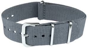 Bracelet de sport unisexe N34D gris foncé en nylon souple réglable léger 20 mm résistant à l'eau pour montre connectée en acier inoxydable - Product Image 2