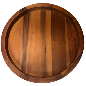 Gabinete giratorio <span class=keywords><strong>Lazy</strong></span> <span class=keywords><strong>Susan</strong></span> de madera de acacia de 10 pulgadas con herrajes de rodamiento de plástico, organizador de alimentos y especias, tarros de almacenamiento - Product Image 1