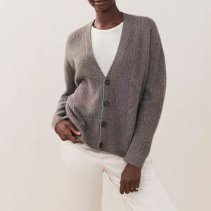 Cárdigan de Lana Sólida para Mujer, Suave y Cómodo, Diseñado para Uso Diario Informal, Estilo de Oficina y Moda de Temporada - Product Image 2