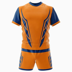 Venta al por mayor de ropa deportiva de Rugby Unisex conjunto transpirable logotipo personalizado impreso uniformes transpirables nuevo estilo técnica de sublimación - Product Image 2