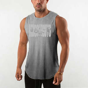 Camiseta informal sin mangas de punto de verano de alta calidad para hombre, camiseta de malla para culturismo, camiseta muscular sin mangas ajustada - Product Image 1