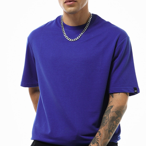 T-shirt unisexe anti-rides à la vente chaude, imprimé personnalisé pour le fitness, surdimensionné, épaules tombantes, respirant, 100% coton, chemise ample pour homme - Product Image 4