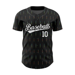 Maillot de baseball pour hommes, design personnalisé, maillots de baseball en sublimation, vente en gros, uniforme de baseball à deux boutons pour vêtements de sport - Product Image 1