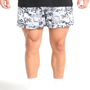 Short de sport 100% coton de haute qualité pour hommes, maille d'été décontractée respirante avec motif solide écologique et poches - Product Image 2