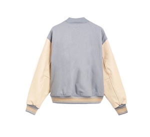 Chaqueta universitaria personalizada para hombre, chaqueta de invierno de piel auténtica con mangas de chenilla bordada, chaqueta de béisbol universitaria para hombre - Product Image 2