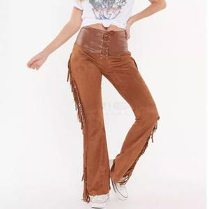 Pantalones de cuero de gamuza transpirable para adultos Venta al por mayor Precio barato Pantalones de cuero impermeables En stock - Product Image 2