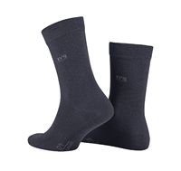Chaussettes d'été décontractées pour hommes D'S Damat en coton naturel respirant et antiallergique Anthracite 40-44 Textile turc de haute qualité