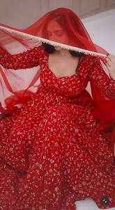 Vestido Anarkali de Georgette Listo para Usar para Mujer, Vestido Étnico Festivo con Bordado Pesado y Lentejuelas - Product Image 3