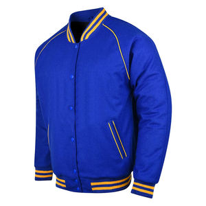 OEM diseño personalizado invierno 100% lana bordado polar carta bombardero último hombre Varsity chaqueta abrigos para hombres - Product Image 5