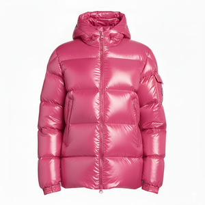 Veste matelassée en toile légère pour homme avec capuche, imperméable, décontractée, pour l'extérieur, avec logo personnalisé sur le devant, pour un usage quotidien et les sports - Product Image 3